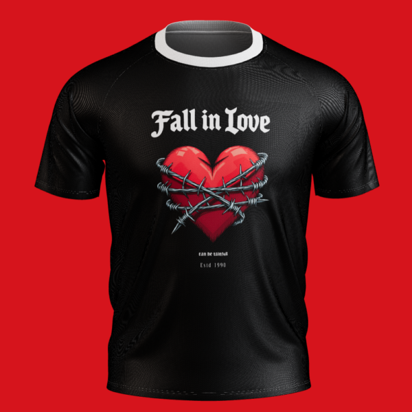 Fall in Love, can be painful, suitable for Kornit digital printing T-shirt graphics